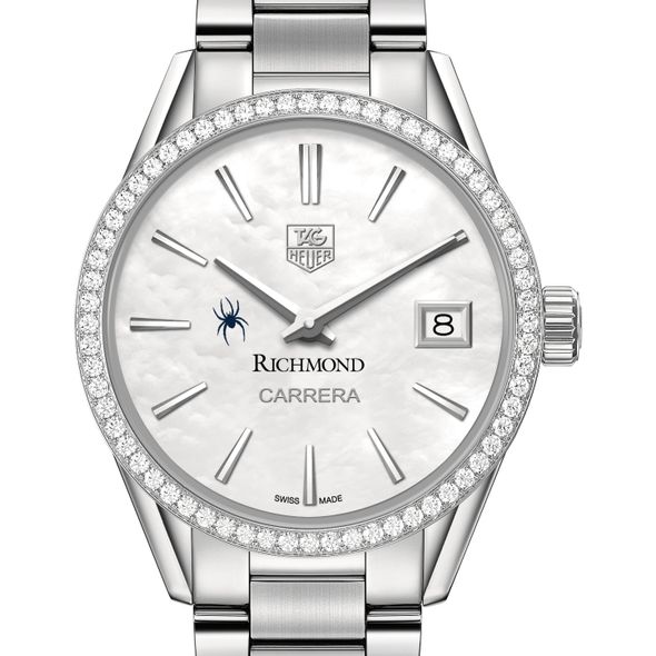 University of Richmond W's TAG Heuer Steel Carrera w MOP Dial & Diamond Bezel