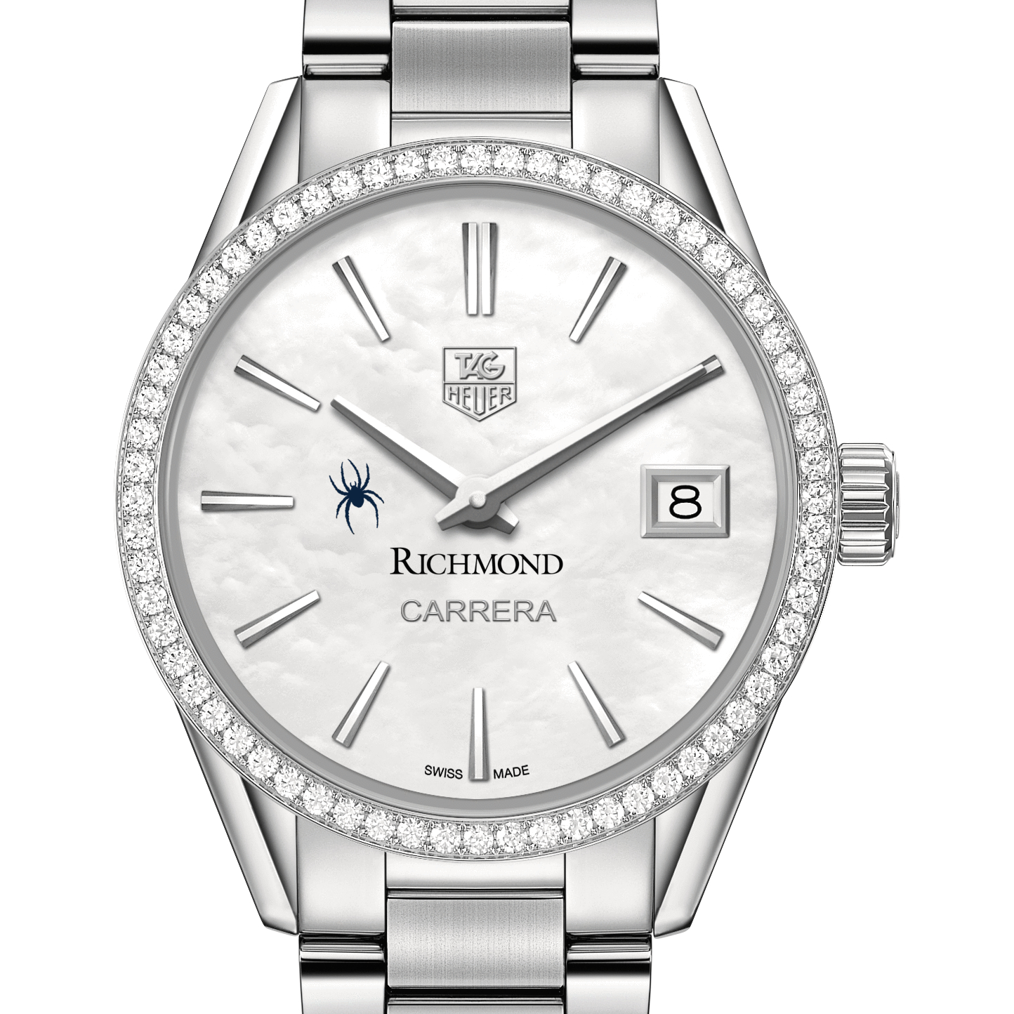 University of Richmond W's TAG Heuer Steel Carrera w MOP Dial & Diamond Bezel