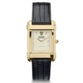 Harvard Men's Gold Quad with Leather Strap - Image 2