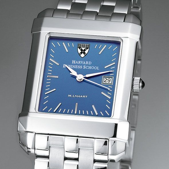 Harvard Business School Men's Blue Quad Watch with Bracelet