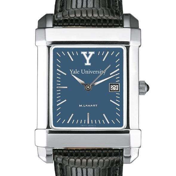 Yale Men's Blue Quad Watch with Leather Strap - Image 1