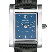 Columbia University Women's Blue Quad Watch with Leather Strap