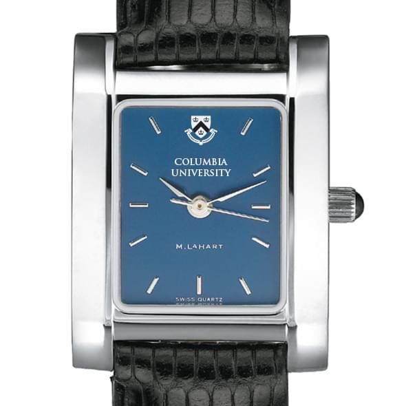 Columbia University Women's Blue Quad Watch with Leather Strap - Image 1