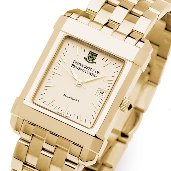 Penn Men's Gold Quad Watch with Bracelet