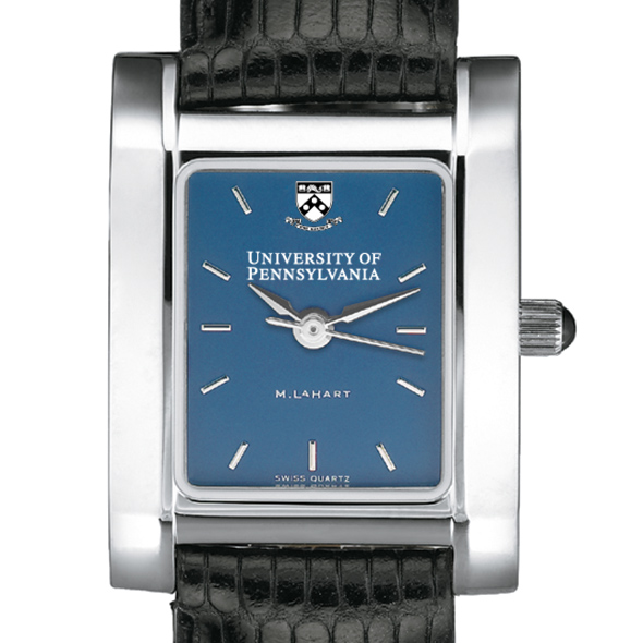 Penn Women's Blue Quad Watch with Leather Strap