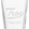 Troy University 16 oz Pint Glass- Set of 2 - Image 3