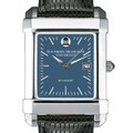 SMU Men's Blue Quad Watch with Leather Strap - Image 1