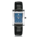 SMU Women's Blue Quad Watch with Leather Strap - Image 2