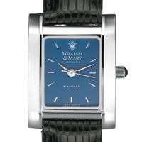 William & Mary Women's Blue Quad Watch with Leather Strap