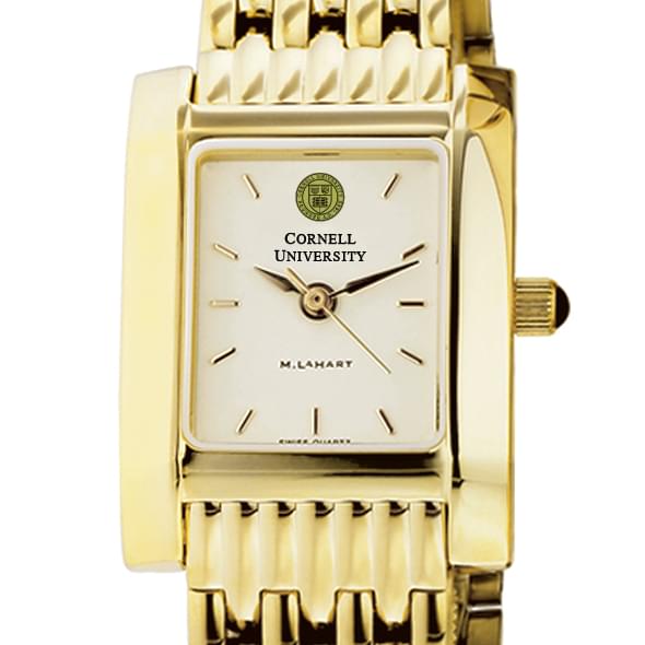 Cornell Women's Gold Quad Watch with Bracelet