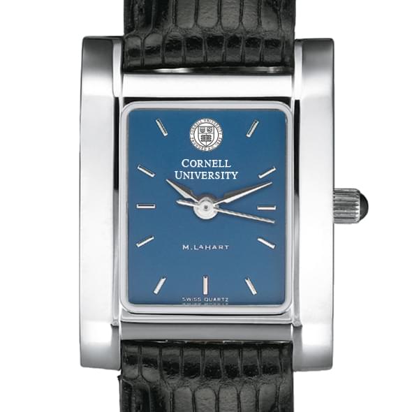 Cornell Women's Blue Quad Watch with Leather Strap