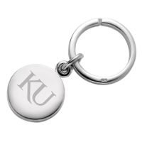 University of Kansas Sterling Silver Insignia Key Ring