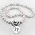 Duke Pearl Necklace with Sterling Silver Charm - Image 1