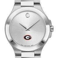 UGA Men's Movado Collection Stainless Steel Watch with Silver Dial