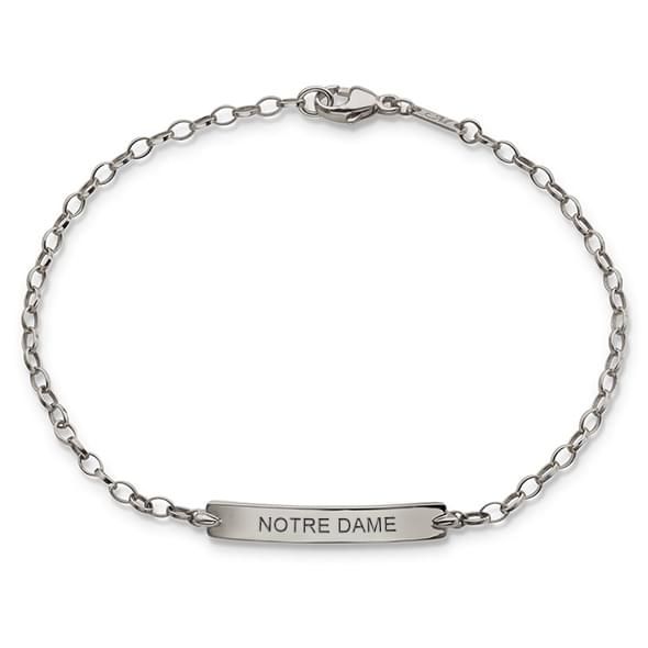 Notre Dame Monica Rich Kosann Petite Poesy Bracelet Silver - Image 1