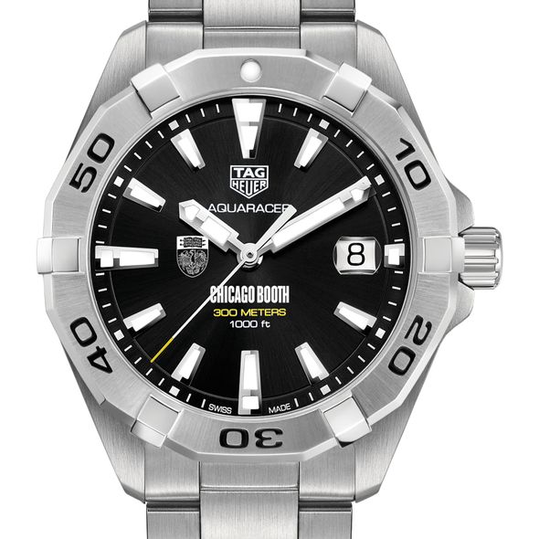 Chicago Booth Men's TAG Heuer Steel Aquaracer with Black Dial