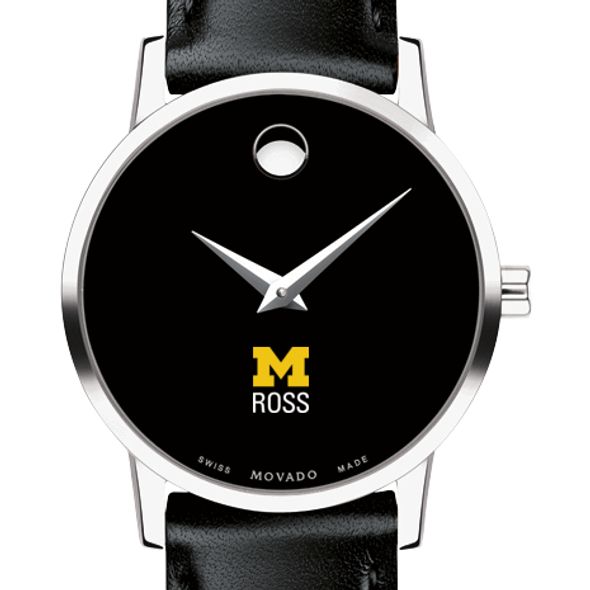 Michigan Ross Women's Movado Museum with Leather Strap - Image 1