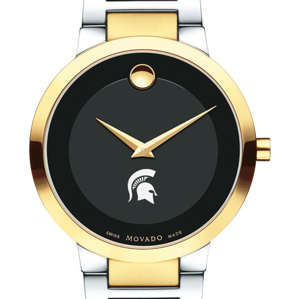 Michigan State University Men's Movado Two-Tone Modern Classic Museum with Bracelet