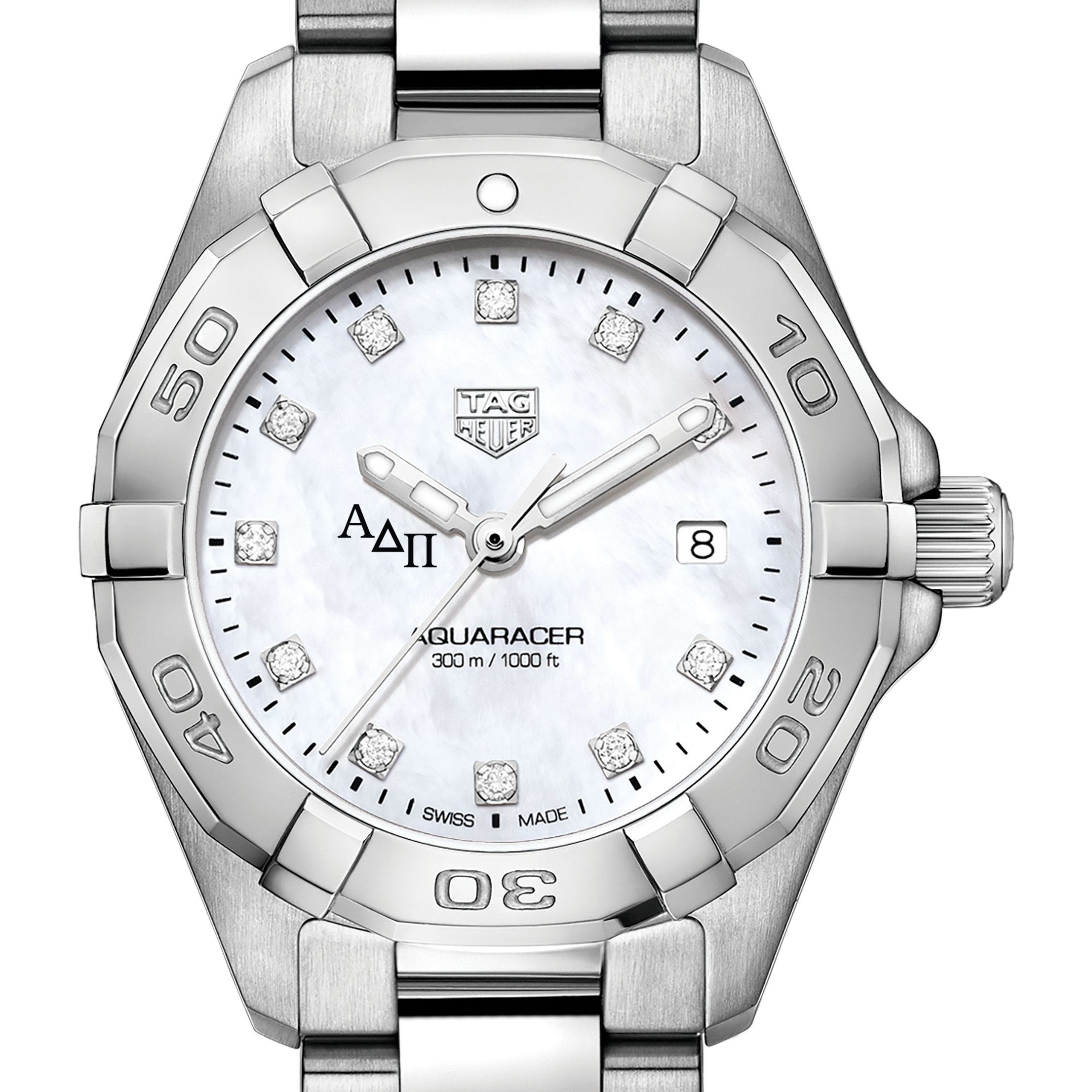 Alpha Delta Pi W's TAG Heuer Steel Aquaracer w MOP Dia Dial