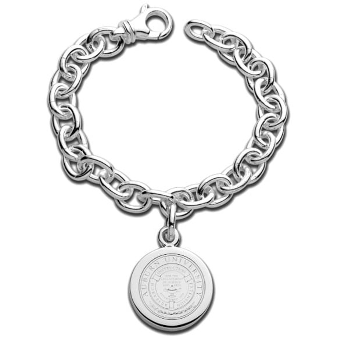 Auburn University Sterling Silver Charm Bracelet