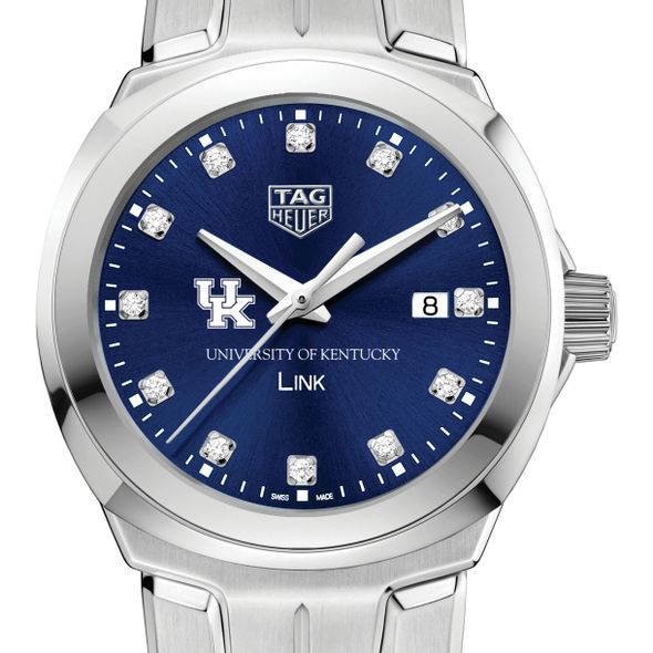 University of Kentucky Women's TAG Heuer Link with Blue Diamond Dial