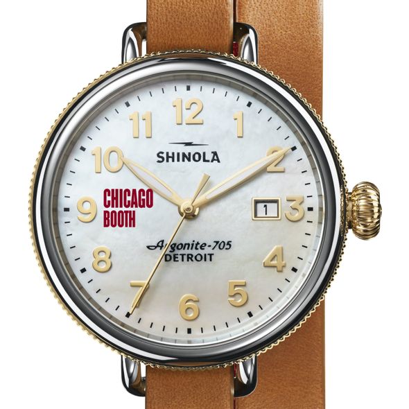 Chicago Booth Shinola Watch, The Birdy 38mm MOP Dial - Image 1