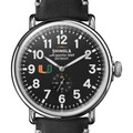 University of Miami Shinola Watch, The Runwell 47mm Black Dial - Image 1