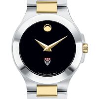HBS Women's Movado Collection Two-Tone Watch with Black Dial