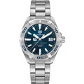 click to view Gonzaga Men's TAG Heuer Steel Aquaracer with Blue Dial - Image 2