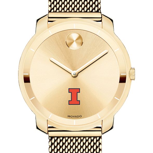 University of Illinois Women's Movado Gold Bold 36