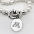 Minnesota Pearl Necklace with Sterling Silver Charm - Image 2