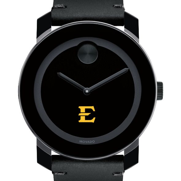 East Tennessee State University Men's Movado BOLD with Leather Strap