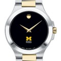 Michigan Ross Men's Movado Collection Two-Tone Watch with Black Dial - Image 1