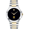 Michigan Ross Men's Movado Collection Two-Tone Watch with Black Dial - Image 2