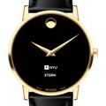 NYU Stern Men's Movado Gold Museum Classic Leather - Image 1