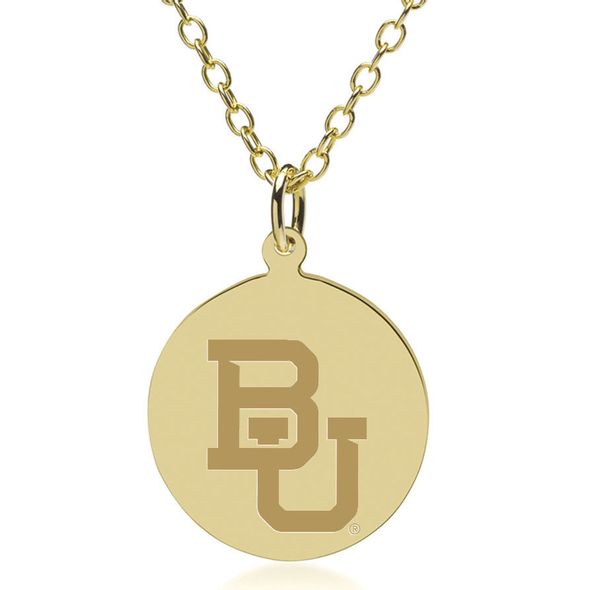 Baylor 18K Gold Pendant & Chain