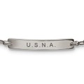 Naval Academy Monica Rich Kosann Petite Poesy Bracelet in Silver - Image 2