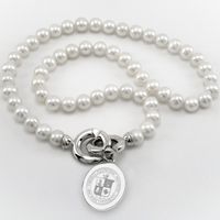 Virginia Tech Pearl Necklace with Sterling Silver Charm