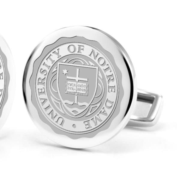 University of Notre Dame Cufflinks in Sterling Silver - Graduation Gift ...