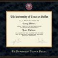 UT Dallas Diploma Frame - Excelsior - Image 2