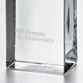Temple Tall Glass Desk Clock by Simon Pearce - Image 2
