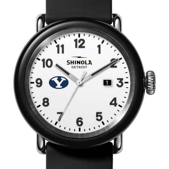 Brigham Young University Shinola Watch, The Detrola 43mm White Dial at M.LaHart & Co. - Image 1