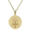 Brown 14K Gold Pendant & Chain - Image 1