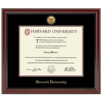 Harvard Diploma Frame - Gold Medallion