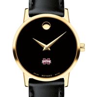 MS State Women's Movado Gold Museum Classic Leather