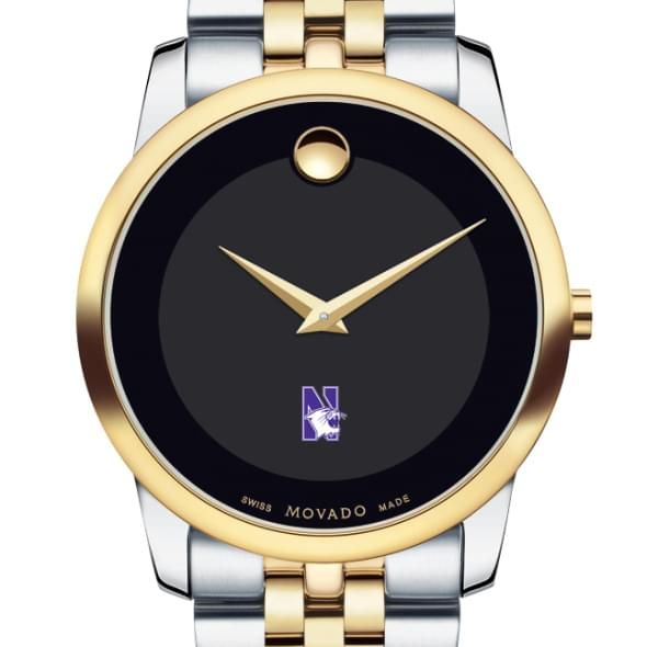 Northwestern Men's Movado Two-Tone Museum Classic Bracelet