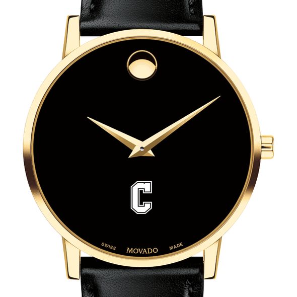 Charleston Men's Movado Gold Museum Classic Leather - Image 1