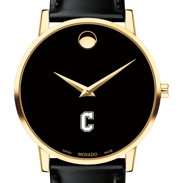 College of Charleston Men's Movado Gold Museum Classic Leather