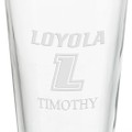 Loyola University 16 oz Pint Glass - Image 3