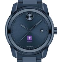 New York University Men's Movado BOLD Blue Ion with Date Window